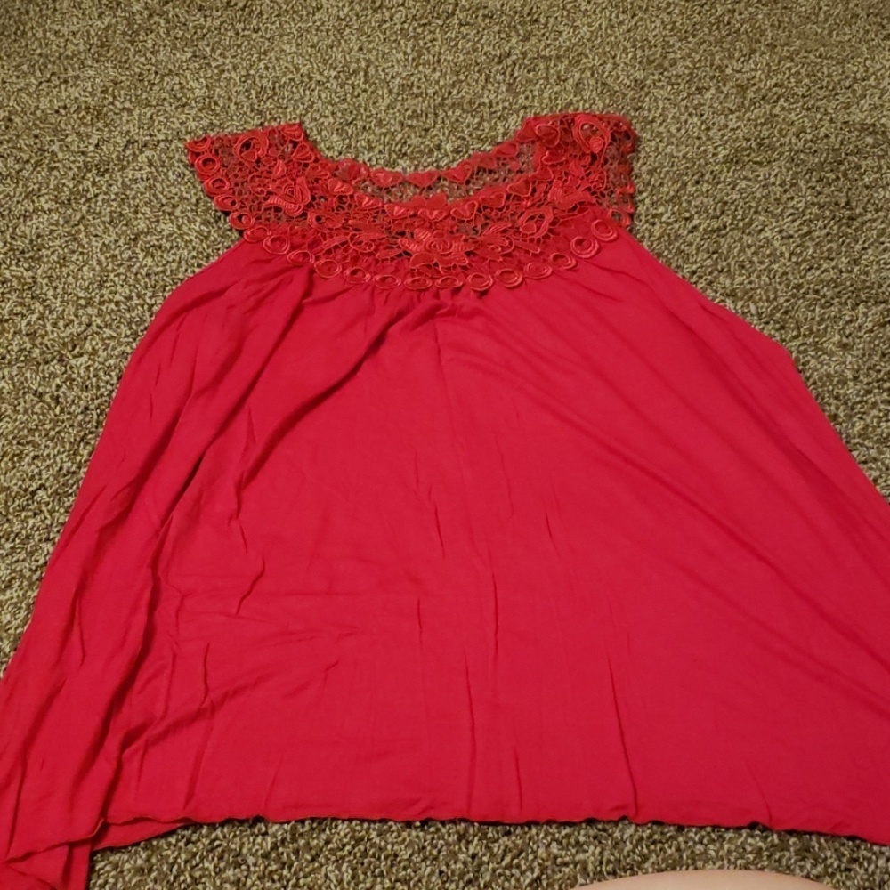 Beautiful red tank top